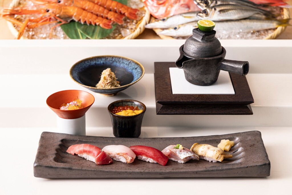 日本料理「風花」　小田原直送の鮮魚と赤座海老のコース