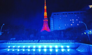 バルーンリリースやLED演出のあるパフォーマンスで新年の幕開けを ※カウントダウン実施時において東京タワーは消灯しております