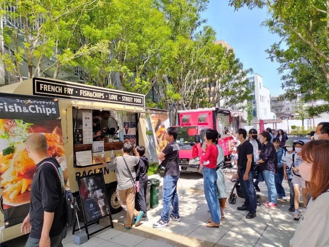 今回の会場となるまちなか広場　画像は以前開催されたイベント