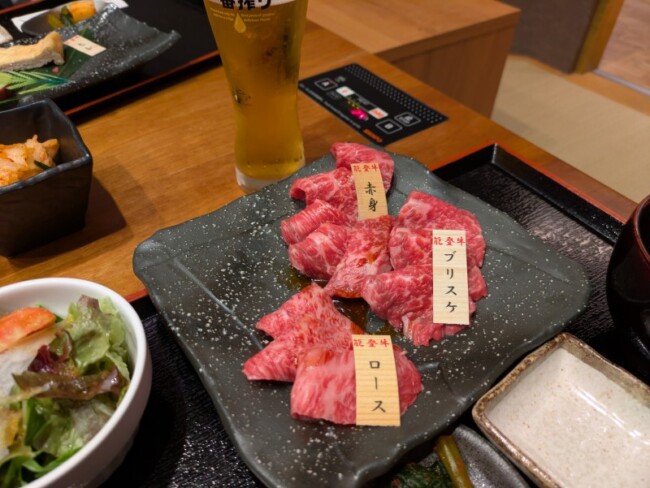 ＜金沢観光は焼肉もおすすめ 肉匠Jade金澤 （TAKA撮影）＞
