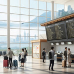 JAL「どこかにマイル」10周年企画を紹介するアイキャッチ画像。旅行を楽しむ人々のシーンを通じて、特典航空券サービスの魅力を表現しています。