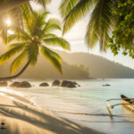 星野リゾート×ennic初コラボ発表の特集記事用アイキャッチ画像。竹富島の自然を背景にしたリゾートの雰囲気を表現。