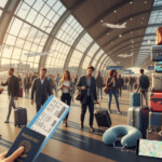 ターキッシュ エアラインズ「6大陸制覇で100万マイル」キャンペーンを象徴する空港の賑わいを捉えた画像。旅行の楽しさを表現。